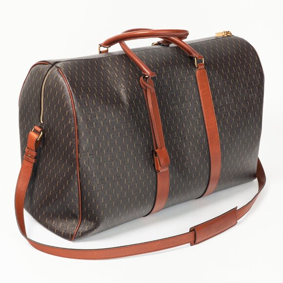 Saint Laurent Le Monogramme 72H Duffle Chestnut Cassandre Canvas & Leather Bag - Picture 5 of 16